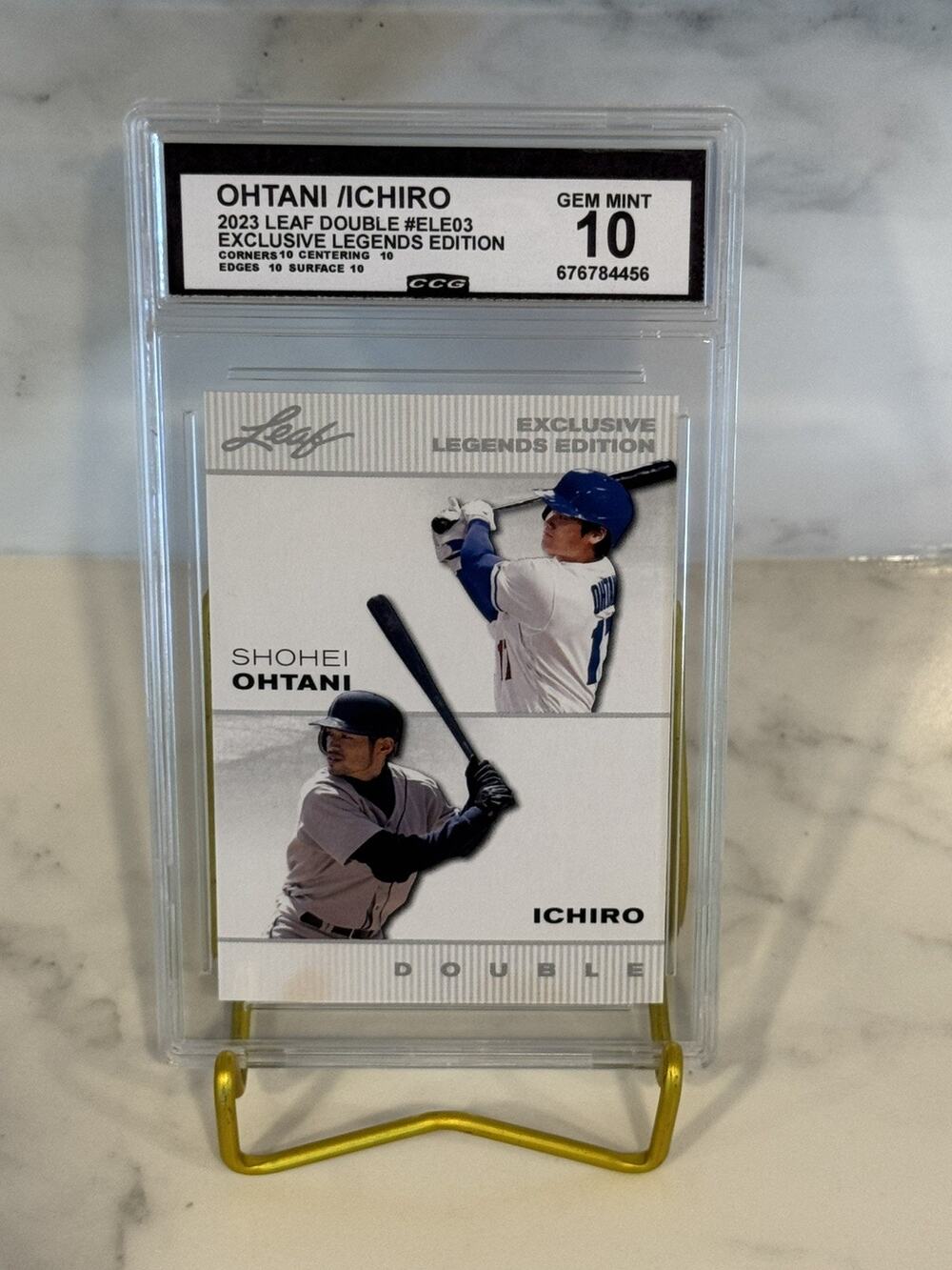 2023 Leaf Double Ohtani / Ichiro Exclusive Legends Edition #ELE-03 Gem Mint 10